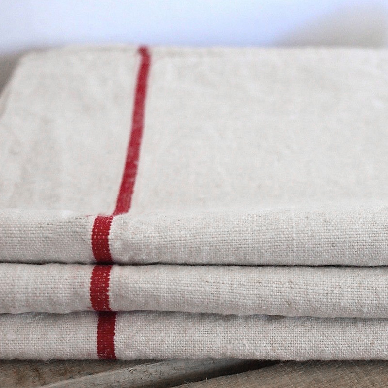 Thick woven absorbent linen fabric napkin