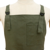 Factory wholesale custom 16oz polyester cotton canvas green painting apron for unisex