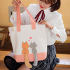 New couple style canvas bag female Japanese single shoulder large capacity handbag student canvas bag