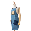 Fashion design geometric mosaic blue home canvas apron