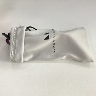 1000 pcs 100% polyester single drawstring one color silk printing logo glasses package bag