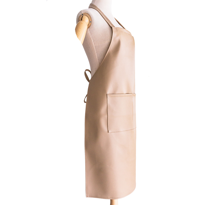 Waterproof khaki lightweight practical multifunction adult work pu leather apron