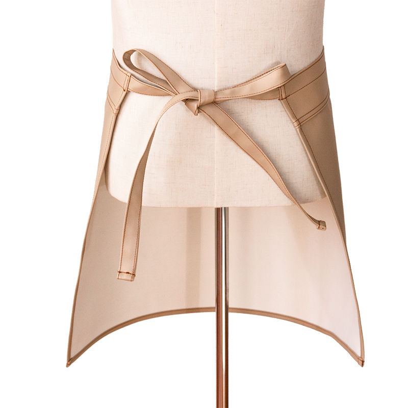 Waterproof pu half body waist work apron