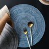 Japanese style ramie four color home dining mat table mat insulation bowl pot mat