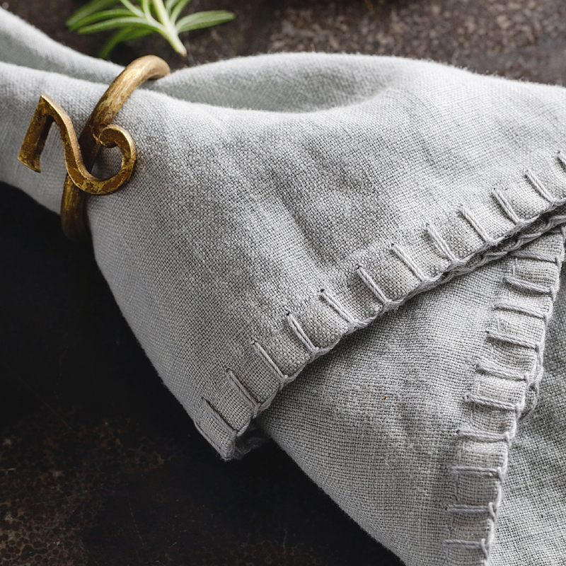 100% natural linen restaurant dinner napkin for wholesale