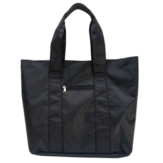 High quality thick waterproof 420D polyester oxford cloth fabric black travel tote bag