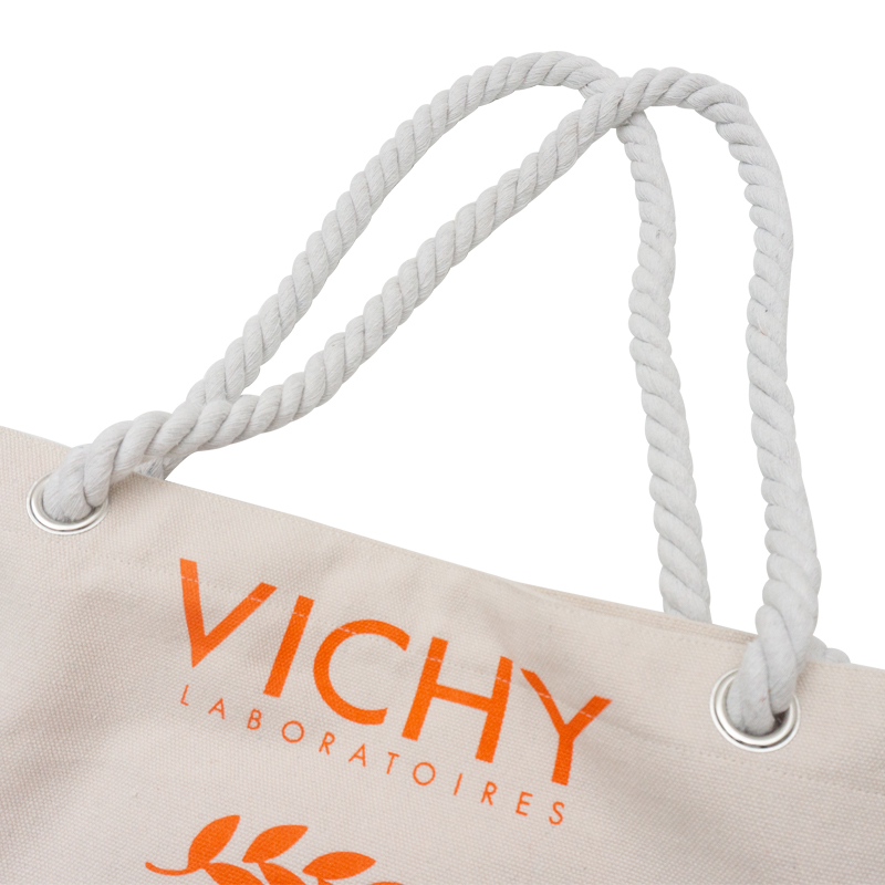 Extra large thick strong durable load bearing 20kg adult canvas shopping tote bag with letter printing