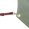 Factory logo printed custom 16 oz washed canvas work apron with leather strap design