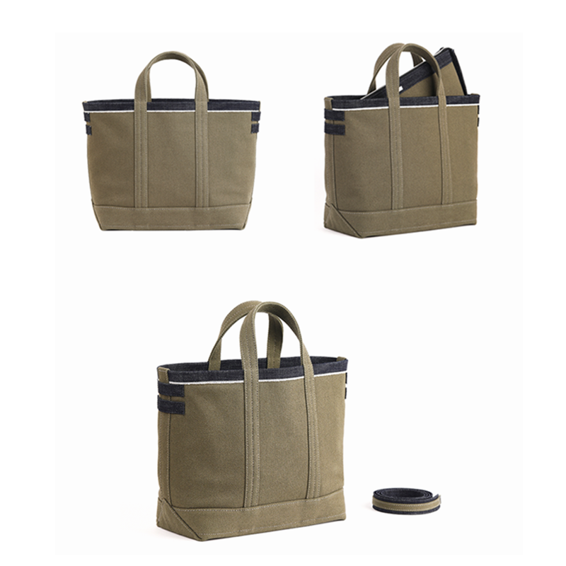 24 oz canvas bag female shoulder bag 2019 new soft denim inner fabric design fashion men and women crossbody