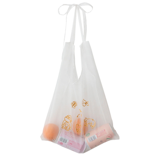 Transparent organza shoulder bag for ladies
