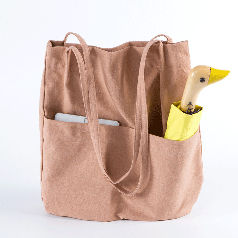 Factory logo printing custom Japanese-style large-capacity female college wind canvas shoulder bag