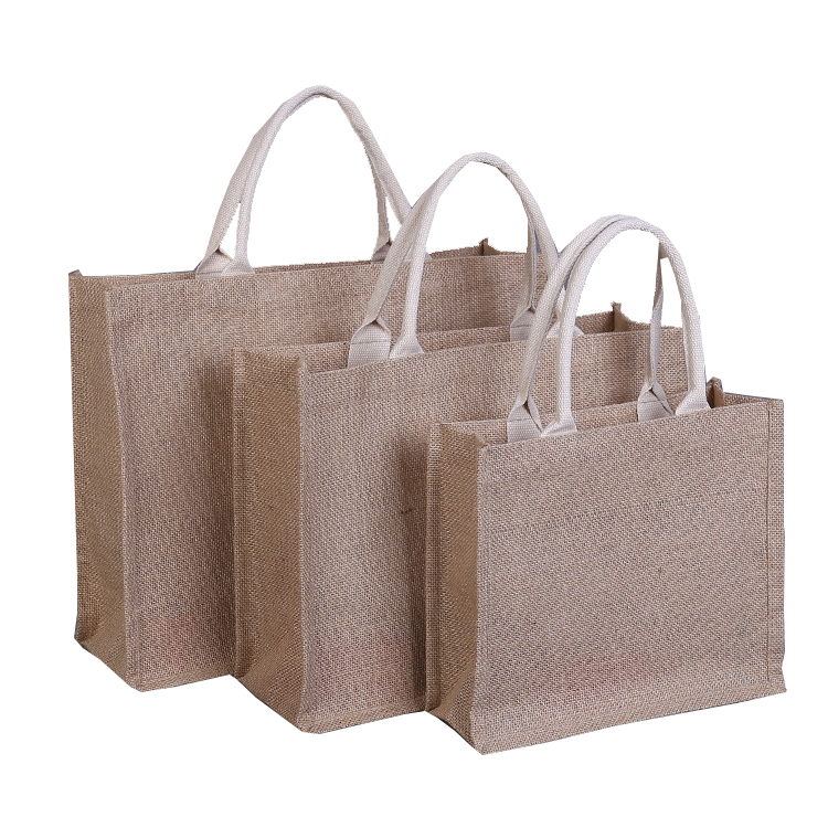 Wholesale custom eco friendly practical thicken cotton linen shopping tote bag