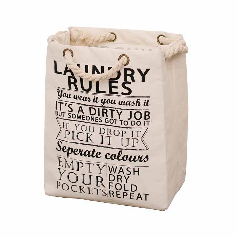 Large Cotton And Linen Canvas Tote Bag Receiving Finishing Bag Drawstring Bundle Pocket Wholesale