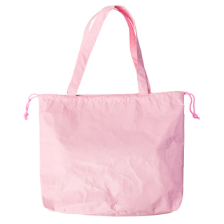 $1 for sample Eco-friendly lightweight pink drawstring shopping tote bag