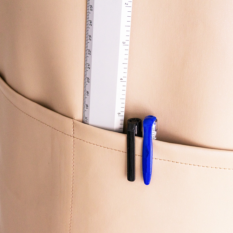 Waterproof khaki lightweight practical multifunction adult work pu leather apron