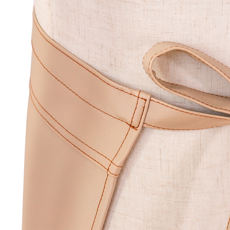 Waterproof pu half body waist work apron