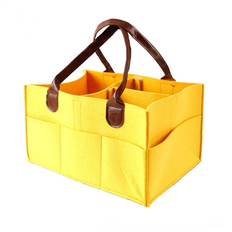 Diapers storage bag felt baby sundries portable storage bag custom