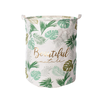 Household room cleaning clothes storage natural eco friendly breathable logo custom printing laundry basket