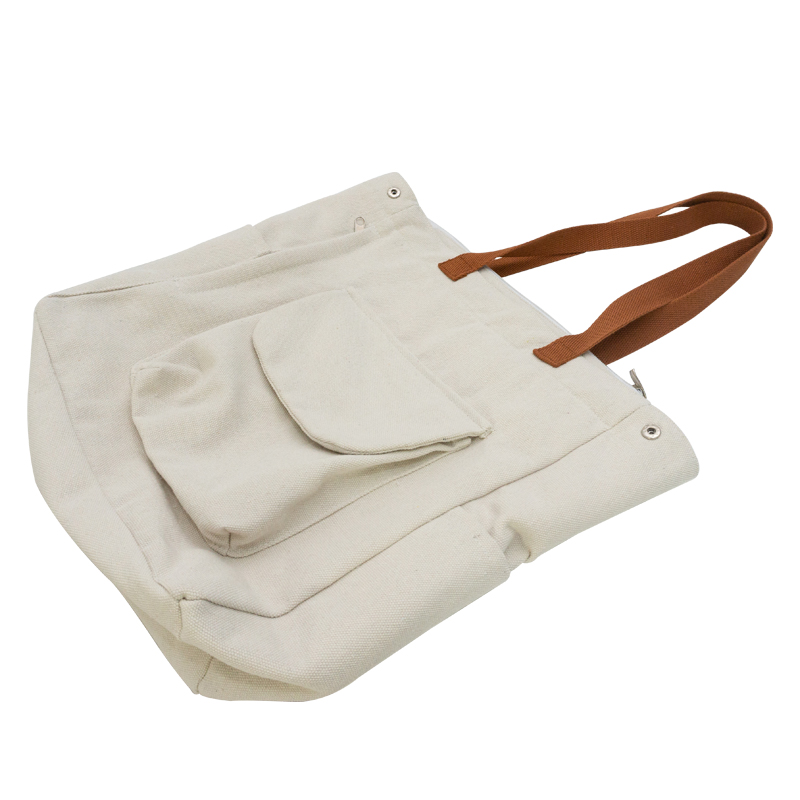 China Supplier logo printed customized large capacity 16oz polyester cotton canvas tote bag