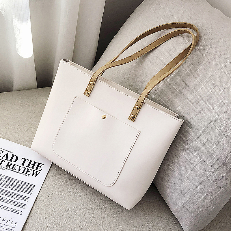 2019 new ins wild shoulder messenger bag student large capacity pu waterproof handbag bag