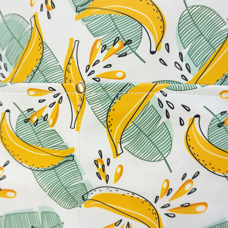 High quality waterproof soft polyester cartoon printing cute fashion cooking cleaning apron