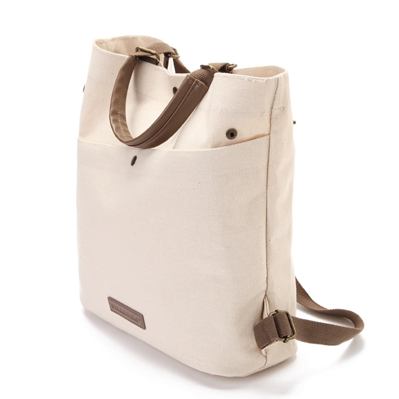 Canvas eco friendly single shoulder messenger bag with logo custom