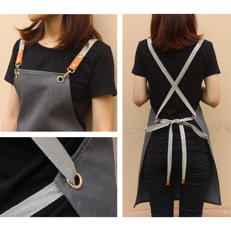 Thin denim fabric barista restaurant waiter kitchen cooking and cleaning gardening work apron