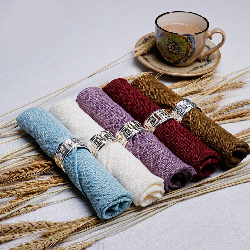 Hotel cotton linen restaurant western napkins home dining tablecloth napkin