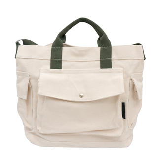 New Korean version thick strong simple fashion leisure cotton canvas messenger bag