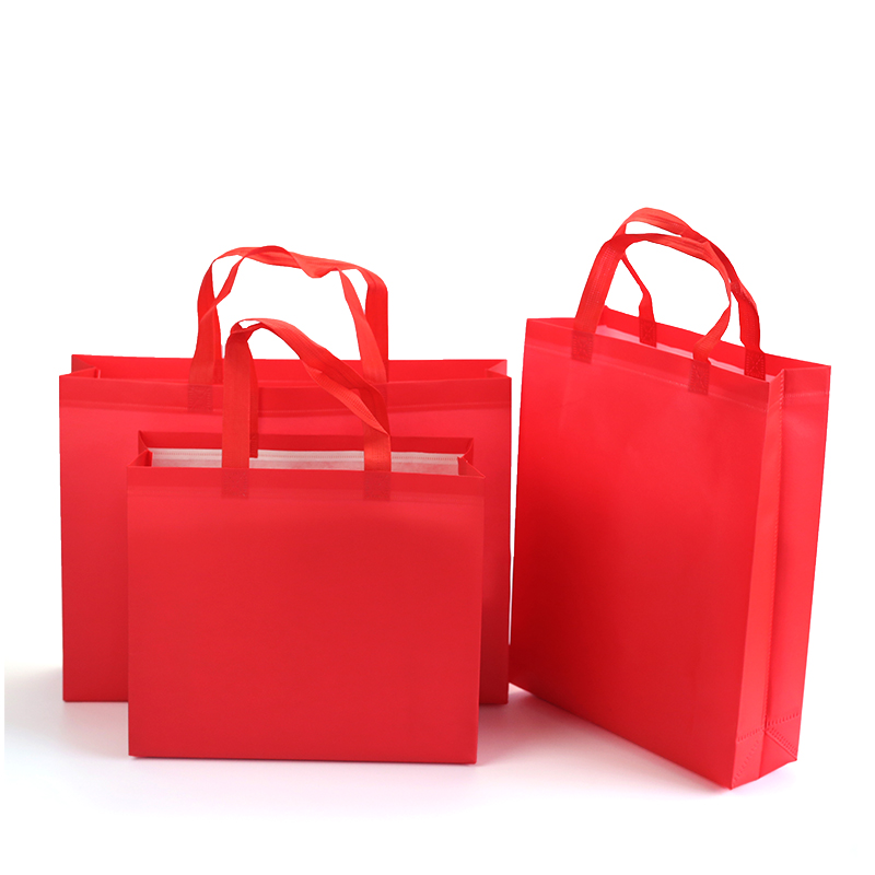 Custom printed logo advertising promotional bag non woven eco friendly portable shopping tote bag