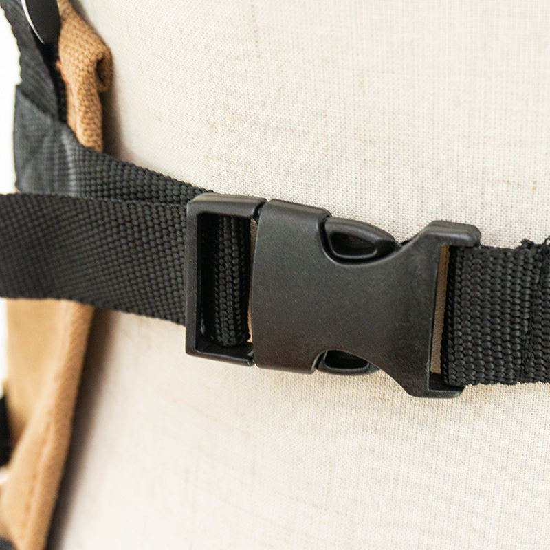 New Design polyester cotton shoulder pad multi-pocket storage tool outdoor waxed canvas apron