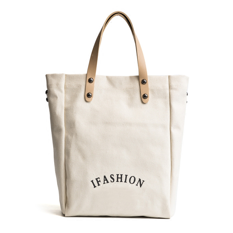 Women-fashion-high-end-canvas-leather-bag