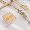 FREE DELIVERY Simple fashion transparent spliced PVC tote bag