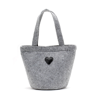 Lovely environmental protection cylindrical felt tote bag wholesale