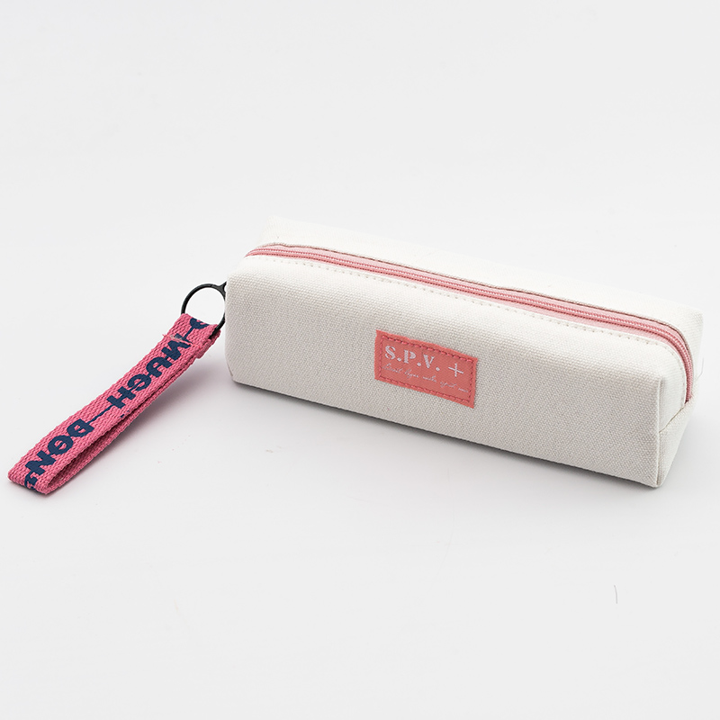 Cute fresh Korean pencil bag multi-function large capacity canvas storage pen case