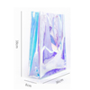 2019 new women's transparent pvc ins jelly bag tote single shoulder diagonal laser package custom