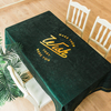High quality reusable chenille solid color stitching waterproof anti scalding ins rectangular tablecloth