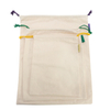 Multifunction 3-pieces suit different colors cotton canvas drawstring bag