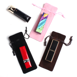 Lipstick storage bag dust-proof eyebrow pencil perfume jewelry velvet gift bag for ladies