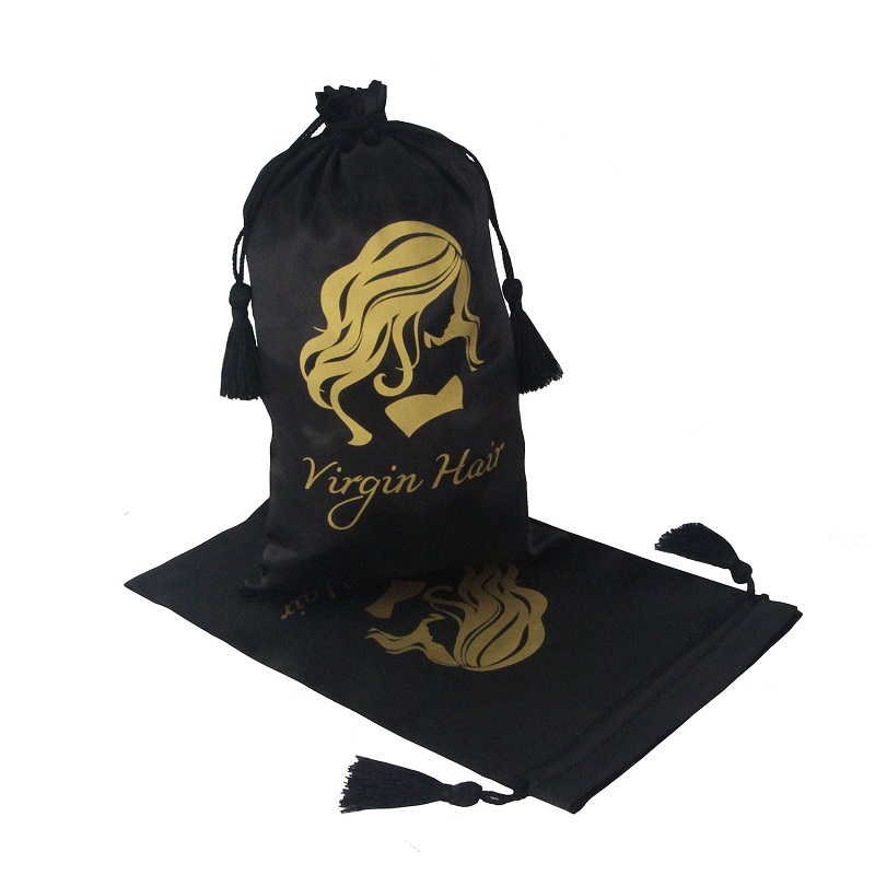 drawstring gift bag for wig package