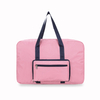 Waterproof foldable 210d oxford cloth fabric large capacity short travel bag for trolley case use