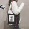 Ins wild canvas bag female messenger bag college shoulder canvas bag from China Supplier