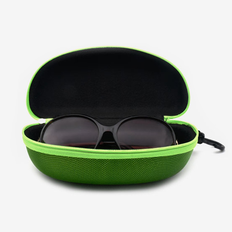 Large sunglasses box portable hook eyeglasses zipper box