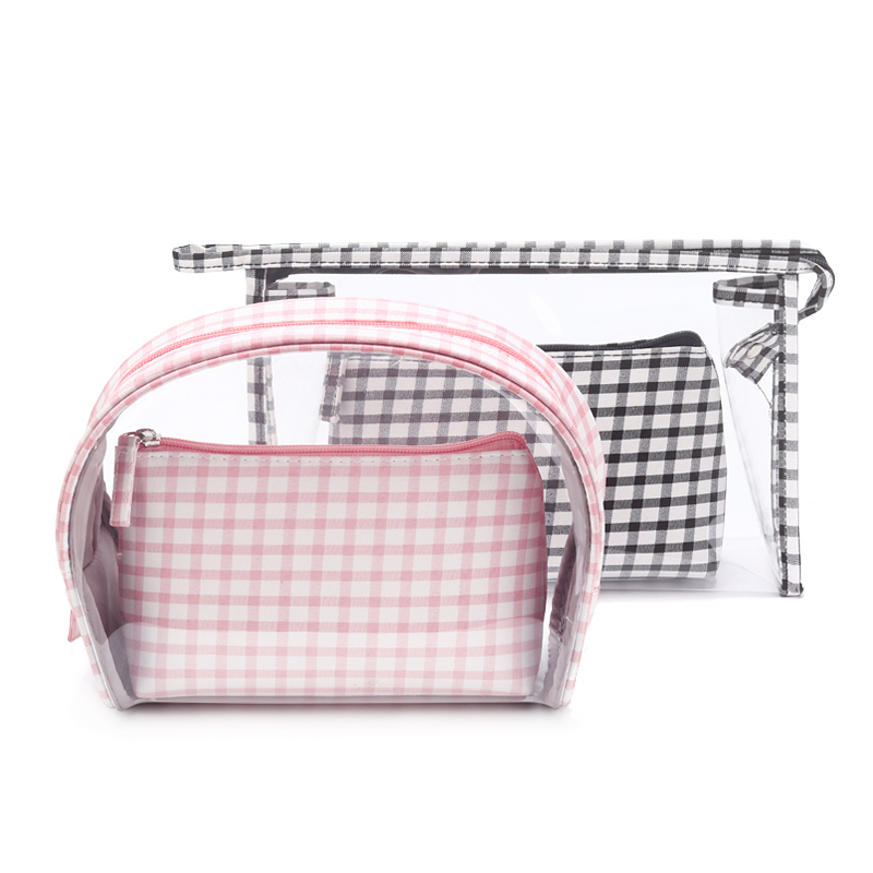 Two-piece cosmetic bag multi-function large-capacity portable cosmetics storage bag Korean wash bag