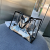 New style orginal design one-shoulder pvc jelly transparent female bag large tote shopping bag