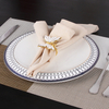 Hotel cotton linen cloth napkins high-grade light luxury napkins European style napkin folds solid color napkins
