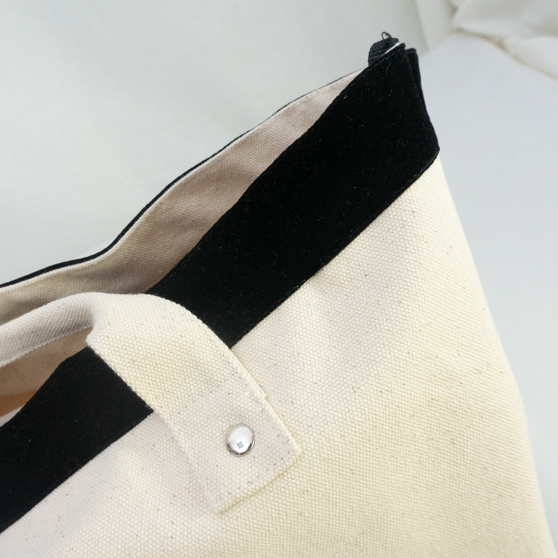 Logo printed custom canvas tote bag natural eco friendly cotton shopping bag promotion