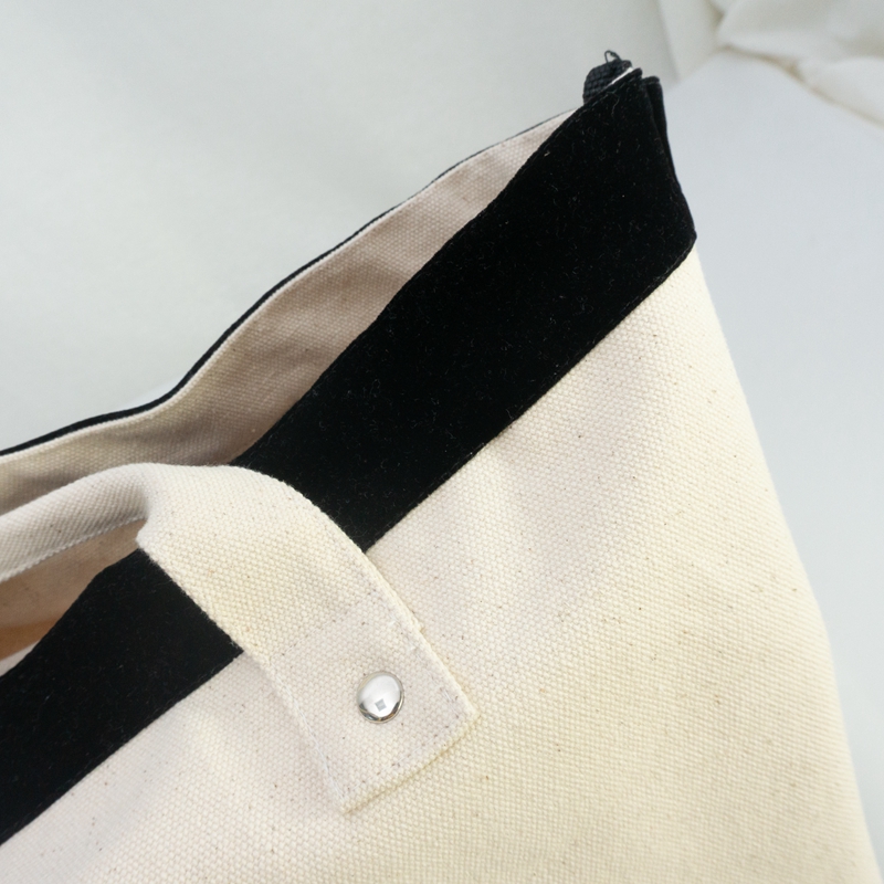 Logo printed custom canvas tote bag natural eco friendly cotton shopping bag promotion