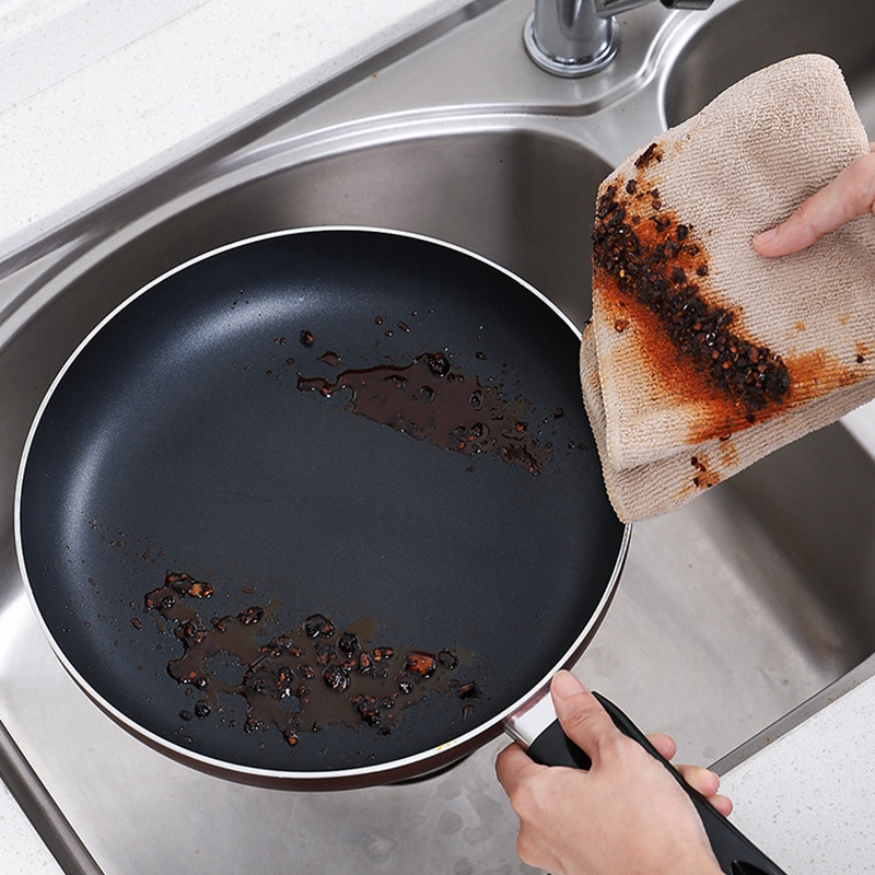 Hot sell non-oil non-stick wool bibulous kitchen cleaning cloth