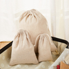 Multi-functional linen storage drawstring bag cotton and linen bag tea bag